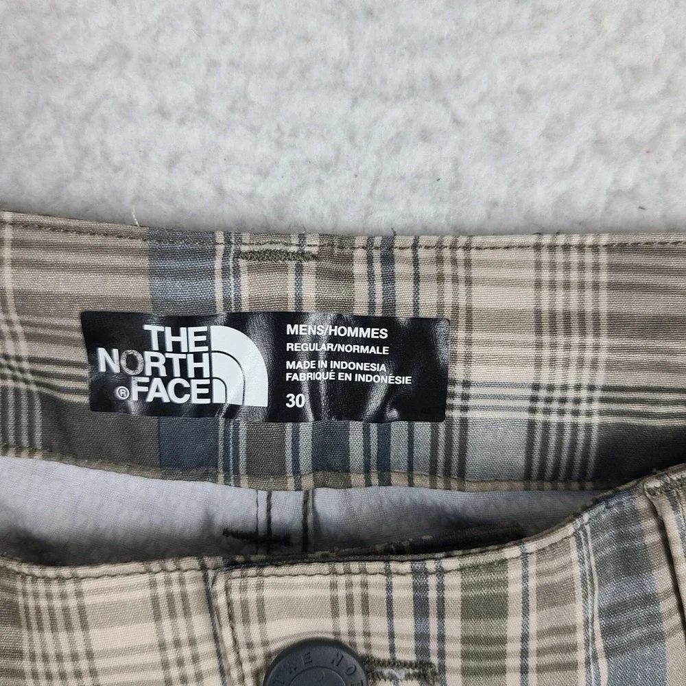 The North Face Shorts Mens 30 Brown Beige Tan Plaid 10